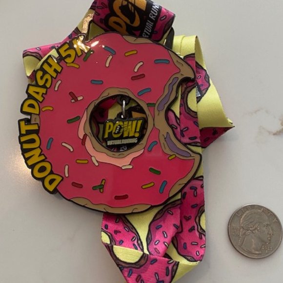 POW Virtual running medal - Donut Dash 5K - Picture 1 of 1